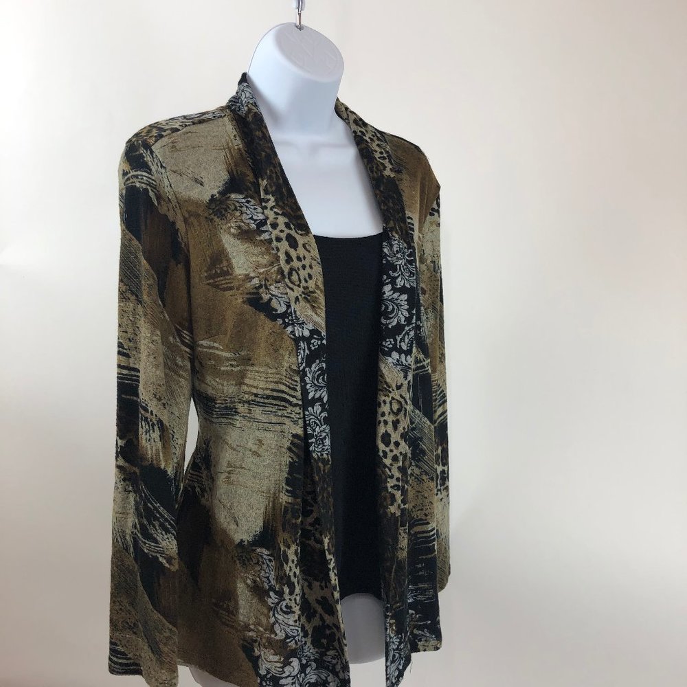 Milano leopard over jacket and shirt